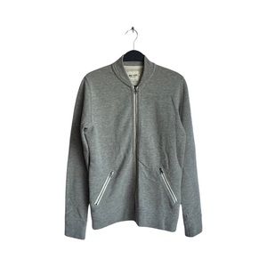 nn07 no nationality light weight zip up sweater grey size small